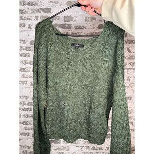 Lulus | women dark green knitted sweater